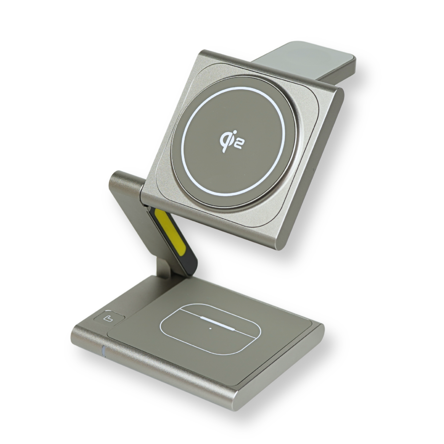 3-in-1 Qi2 Magnetic Charging Hub — Foldable