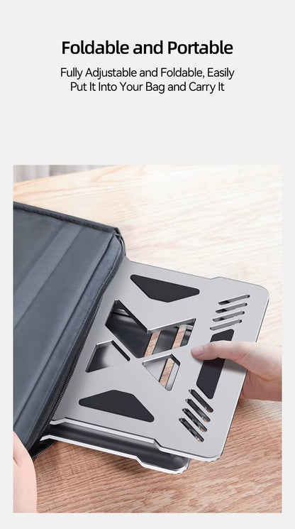 Adjustable Aluminum Laptop Stand (Foldable)